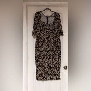 Plus size animal print Dresde